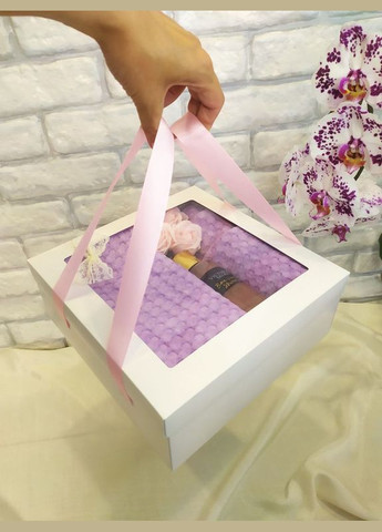 Подарок для женщин набор вафельных полотенец, тюрбан Victoria's Secret и мыльные цветы (5743-2180) No Brand (301035422)