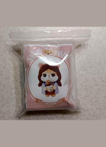 Набір для валяння Кішечка з напоєм + інструменти + брелок No Brand 1849 (315930963)