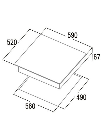Варильна поверхня електрична 604/A (08040011) CATA (360414265)