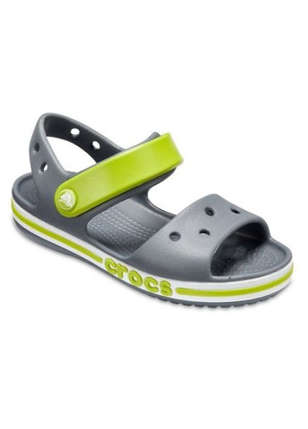 Серые повседневные детские сандали кроксы kids sandal charcoal 205400 Crocs