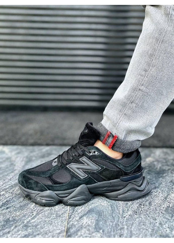 Черные зимние кроссовки мужские new balance 9060 mono black нью беланс 9060 No Brand