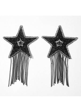 Пестис-звезды с бахромой Nipple Sticker RT236112 Black, стикеры JSY (285792081)