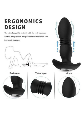 Анальная пробка с вибрацией и поступательными движениями Magic Jingers — Анальные игрушки No Brand (335863429)