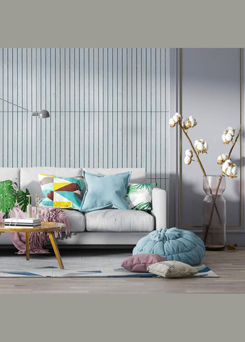 Покрытие виниловое самоклеющееся 3D рейки скандинавский дуб 600*600*2,8мм (D) 3DPanda-2194 Sticker Wall (323154671)