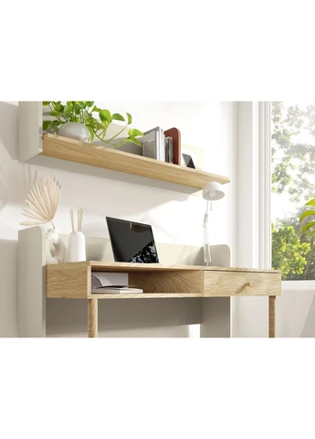 Стіл комп'ютерний YUKI REG 11 сіро-бежевий/дуб олійний No Brand (391095787)