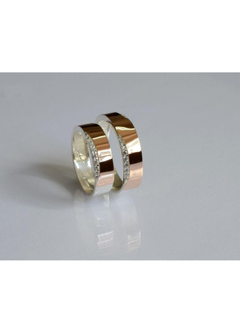 Обручальное кольцо серебро с золотом Silver Style (367112636)
