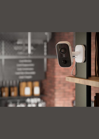 Камера відеоспостереження IndoorCam, внутрішня, 4мп, 110° вертикальний 60° горизонтальний, іч 8м, штучний інтелект, wi-fi, біла Ajax (329997261)