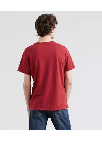 Красная мужская футболка levi’s logo красная, размер l Levi's Футболка