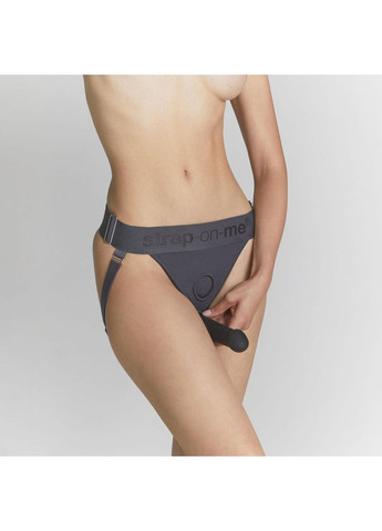 Трусики для страпона Strap-On-Me HARNAIS LINGERIE UNIQUE, One Size, серые No Brand (366879461)