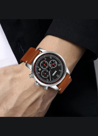 Годинник наручний 9318BKBN Black-Brown Skmei (317192697)