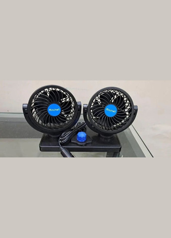 Двойной портативный настольный мини вентилятор Portable Fan F30 автомобильный USB 8-15Вт 360° Черный No Brand (357208077)