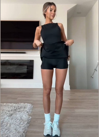 Черное повседневный женское платье-комбинезон Avanti однотонное