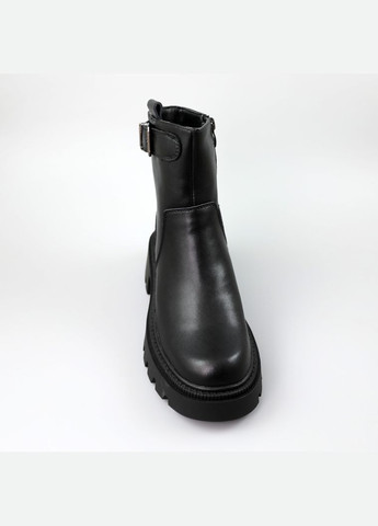 Зимние ботинки женские кожаные мех AESD