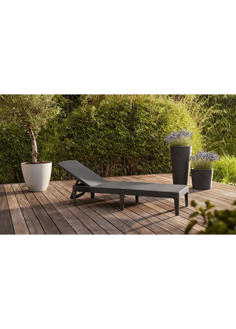 Шезлонг пластиковый Keter для дачи и бассейна отдых и релаксация ProDobro (367266782)