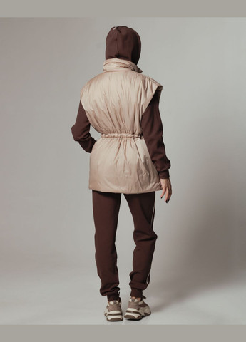 Костюм с жилетом коричневый (жилет, кофта, брюки) Of White (305822746)