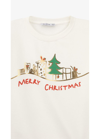 Aura Style свитшот с принтом для девочки 1091 146 см молочный shop (2000999360510) молочный