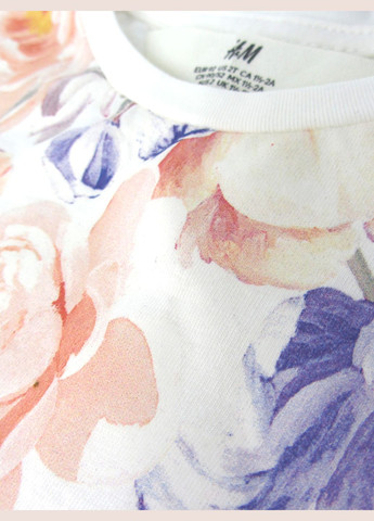 Белая летняя футболка H&M