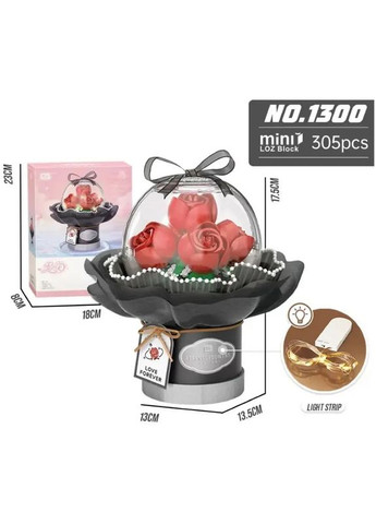 Конструктор букет роз (1300) LOZ MINI (323148621)