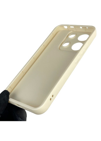 Чехол силиконовый Soft Touch для Redmi Note 13 4G молочный (Полная защита камеры) Xiaomi (366387693)