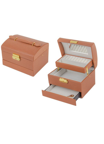 Шатулка органайзер для украшений 16х12х10,5 см 819-037 кожзаменителей Lefard (366237895)