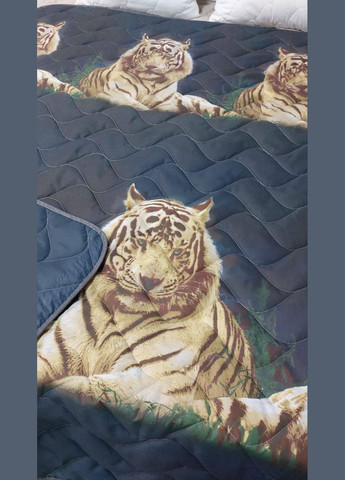 Ковдра для літа для алергіків Двоспальне 175х215 з тиграми (П4К-lito-kovdra-001/10-02) No Brand (306633357)