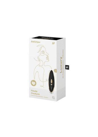 Вакуумный клиторальный стимулятор Luxury Haute Couture, черный Satisfyer (315497990)