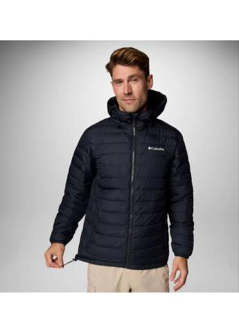 Чорна чоловіча куртка powder lite™ ii з капюшоном Columbia