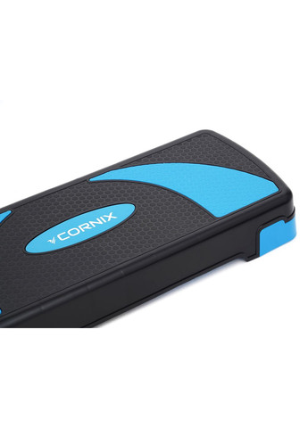 Степ-платформа 3-ступінчаста 78 х 29 х 10-20 см XR-0186 Black/Blue Cornix (315720403)