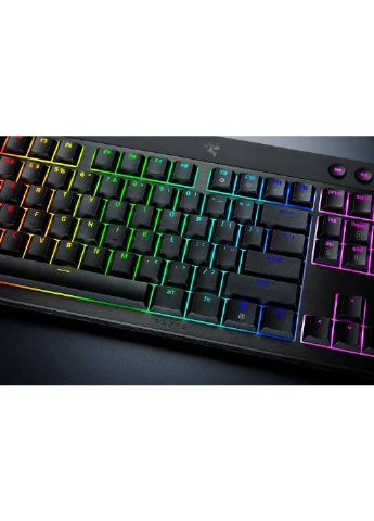 Клавіатура механічна BlackWidow V4 Low-profile HyperSpeed, 104key, Green Switch, USB-A/WL/BT, EN, RGB, Razer (384151130)