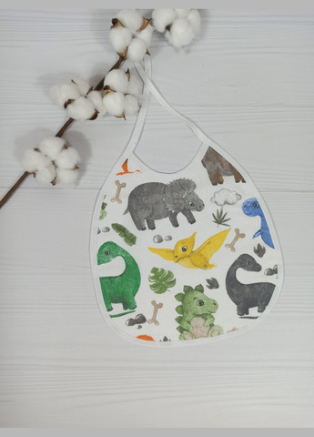 Набір слюнявчиків 22х25 см + еко гризунок "Шуршучі вушка" 7х18см a.l.babybox Панди акробати Різнокольорові No Brand (315488098)