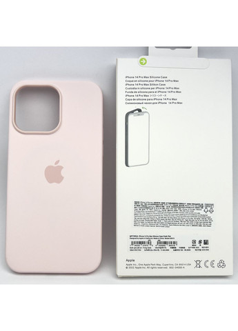 Чехол Silicone Case Magsafe на 14 PRO MAX Силикон микрофибра чехол из магсейфов для айфона 14 О МАКС Pink sand No Brand (369136866)