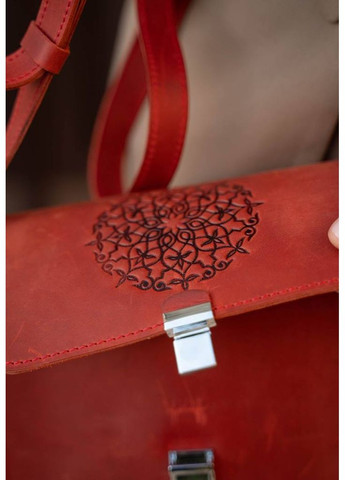 Шкіряна жіноча бохо-сумка Лілу Коралова BlankNote кросс-боди (348359371)