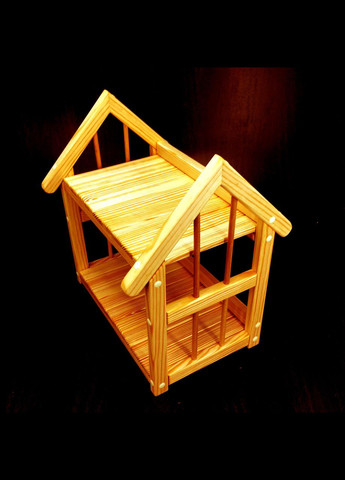 Підставка для квітів з дерева Ла-Фельгера 2 каррі (ЦВП-204003) No Brand (328225088)