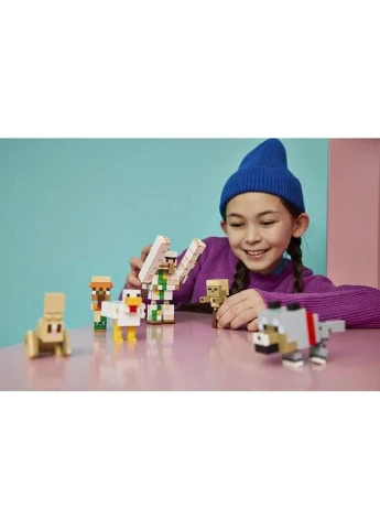 Конструктор LEGO Minecraft Куринный Жокей 428 деталей Пластик 21592 No Brand (400574890)