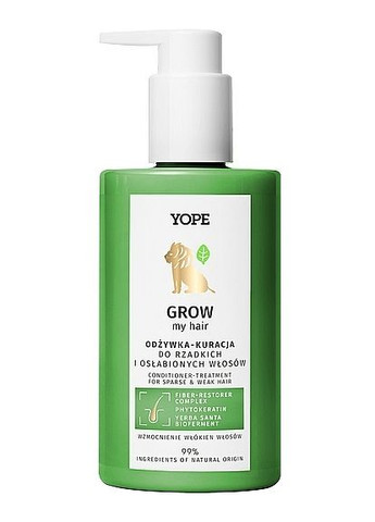 Кондиціонер для тонкого та ослабленого волосся Grow My Hair Conditioner 300ml (1525185-43592697) YOPE (368664779)