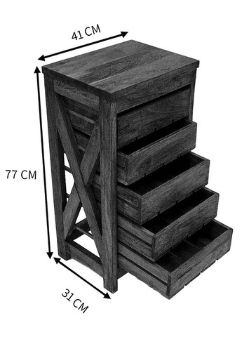 Стелаж для овочів і фруктів з дерева Догвуд савоярді (ЯХТ-000115) No Brand (327867199)