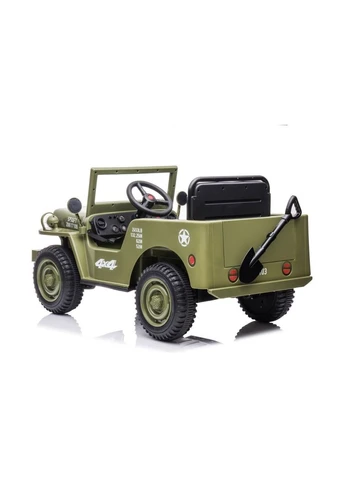 Электромобиль LeanToys Джип военный JH-103 4x4 12 В Oliwe Green 5905515354547 Lean Toys (363258594)