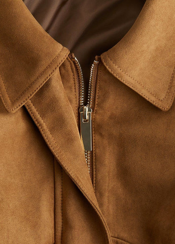 Темно-бежева демісезонна куртка H&M