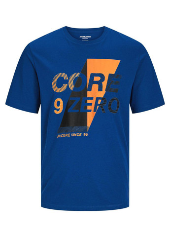 Синя футболка з бавовни Jack & Jones