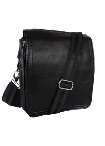 Чоловіча сумка зі штучної шкіри E30913 Чорна No Brand (370848042)