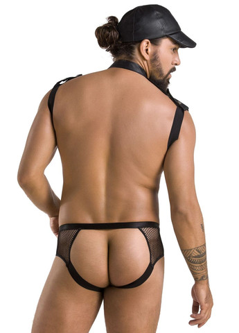 Комплект еротичної чоловічої білизни John XXL/XXXL боді, кепка Passion (297394210)
