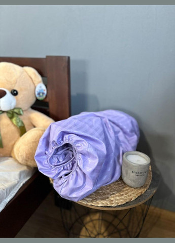 Наматрасник на резинке Односпальный 90х200х25 Сиреневый No Brand (342097531)