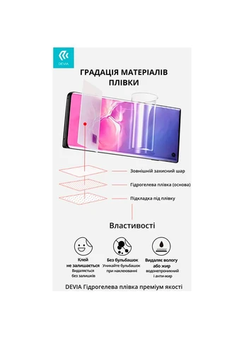 Гидрогелевая пленка для Motorola G84 (DV-MOT-G84) Devia (323105072)