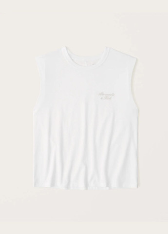 Біла літня футболка жіноча af9053w Abercrombie & Fitch