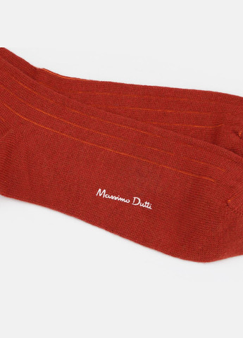 Помаранчеві шкарпетки у складі з вовною Massimo Dutti однотонні (317843296)