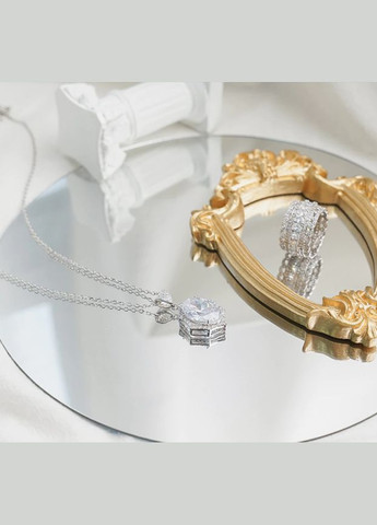 Дзеркальна пластикова наклейка 1 коло Срібна 18 см Б369 No Brand (302242853)