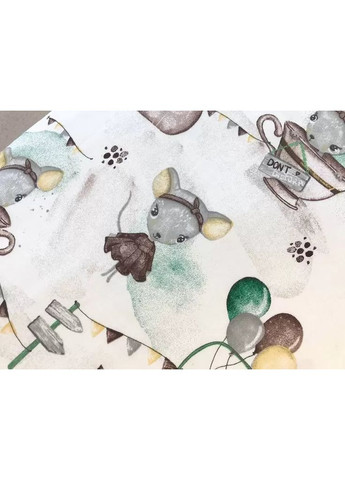 Простирадло бавовняне в коляску "Мишки в чашках" Moontime (366037199)