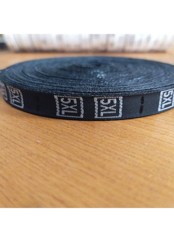 Размерник тканевой (жаккард) 5xl 960шт. Черный Plus-plus (354794047)