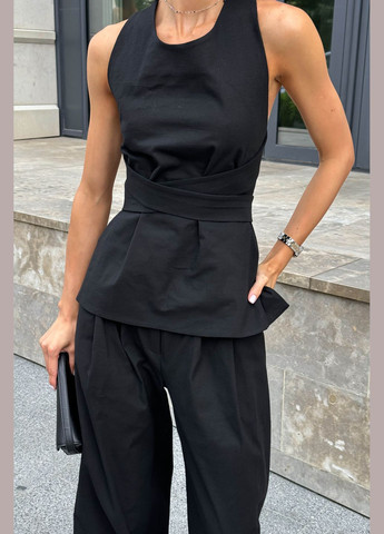 Стильный топ из льна на завязках Jadone Fashion (297669744)