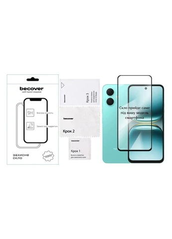 Защитное стекло Tecno Spark Go 2 Black (ek18470) BeCover Tecno Spark Go 2 (KM4) Black (388908940)